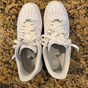 Nike Air Force 1 Classic White Lace-Up Sneakers